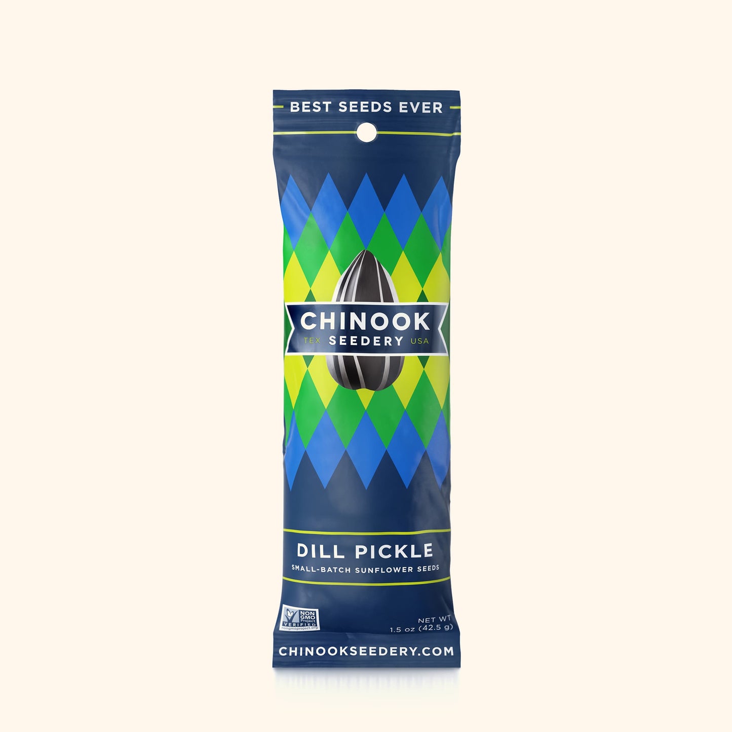 Dill Pickle 4.7 Ounce Resealable Stand-Up Pouches Chinook Seedery Case of 36 Single Serve