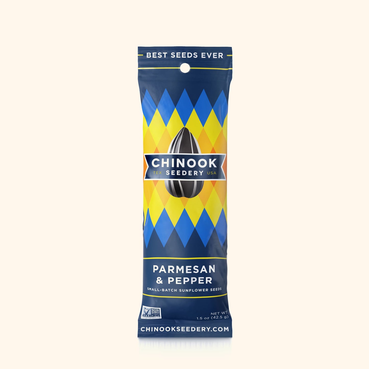 Parmesan & Pepper 4.7 Ounce Resealable Stand-Up Pouches Chinook Seedery Case of 36 Single Serve