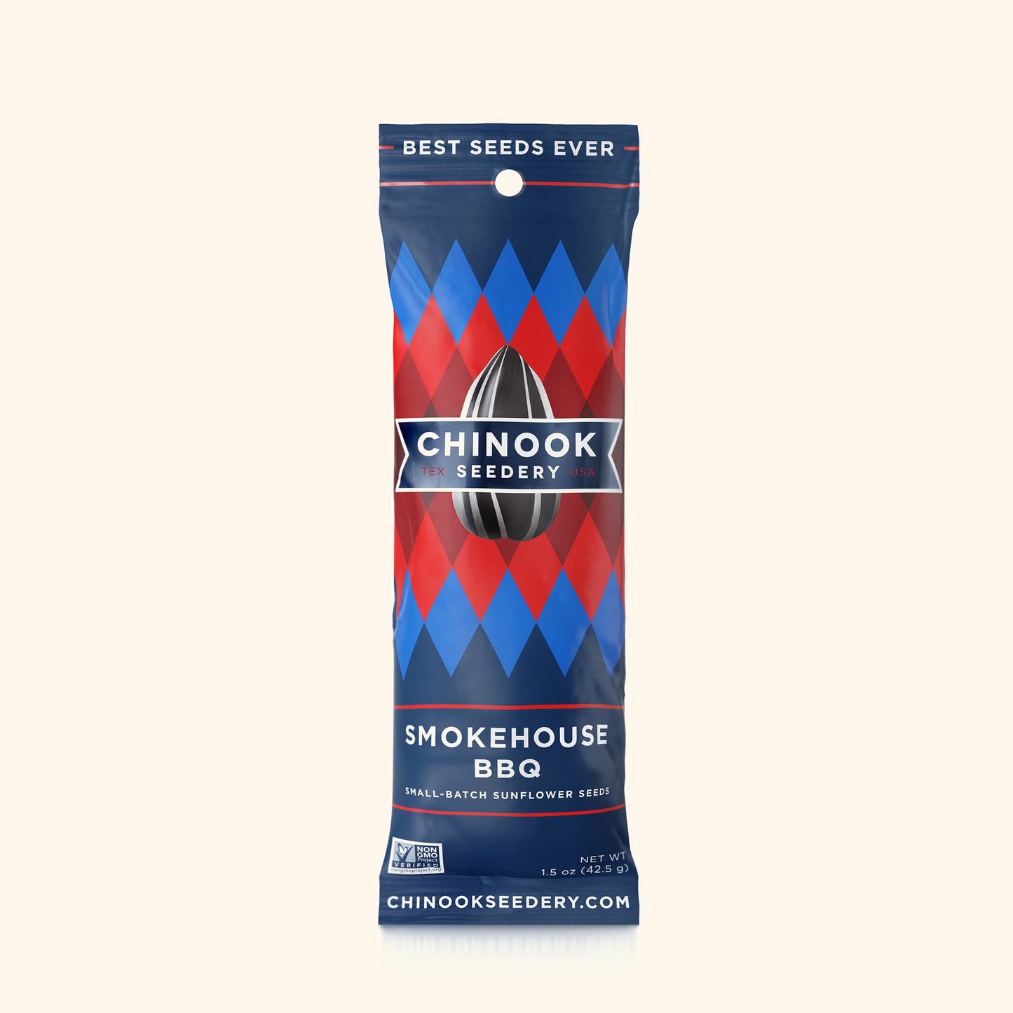 Smokehouse BBQ 4.7 Ounce Resealable Stand-Up Pouches Chinook Seedery Case of 36 Single Serve