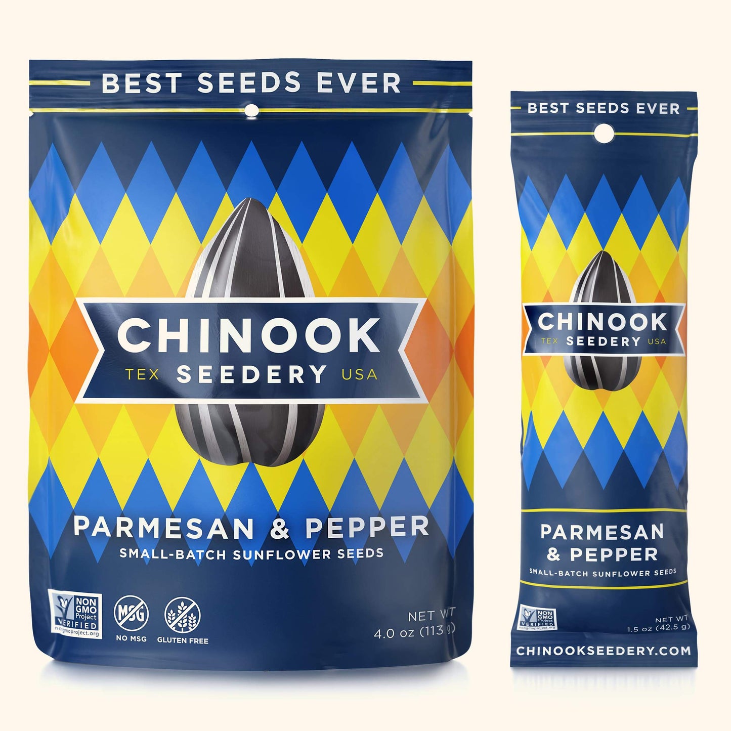 Parmesan & Pepper 4.7 Ounce Resealable Stand-Up Pouches Chinook Seedery