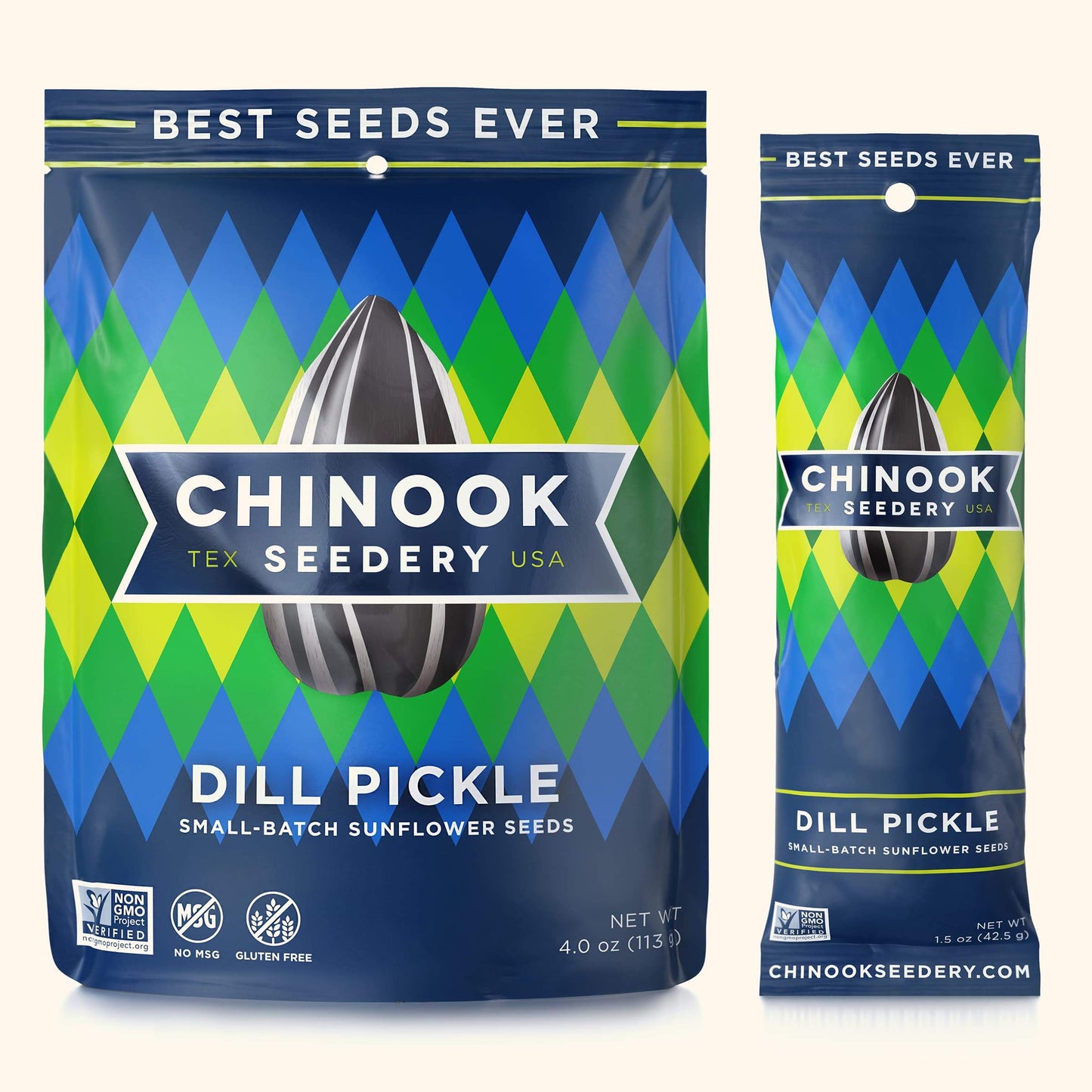 Dill Pickle 4.7 Ounce Resealable Stand-Up Pouches Chinook Seedery