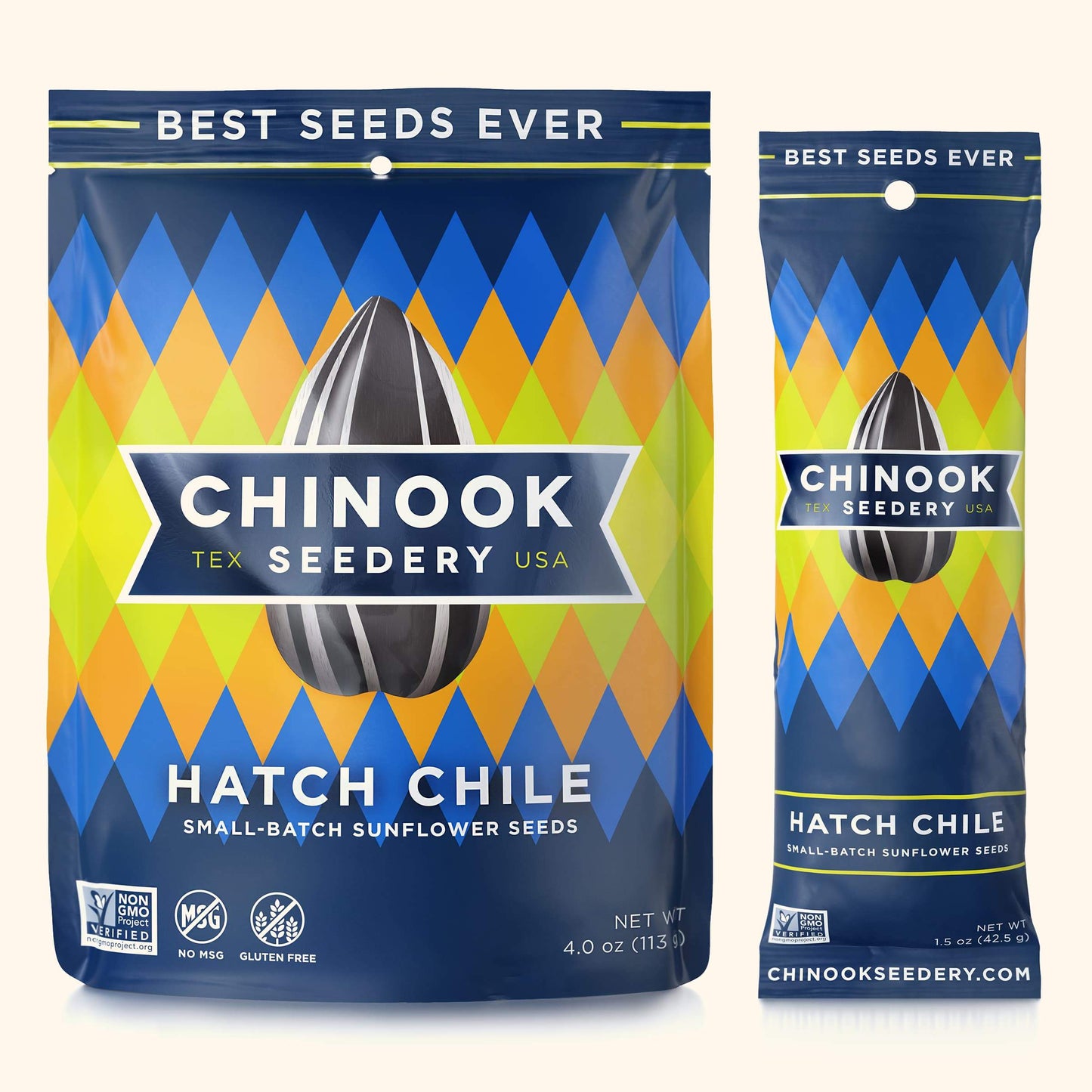 Hatch Chile 4.7 Ounce Resealable Stand-Up Pouches Chinook Seedery