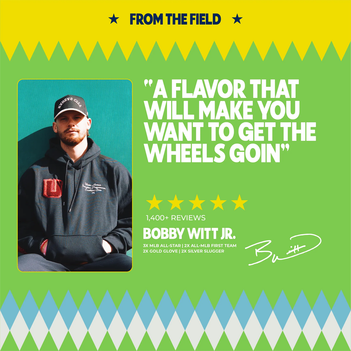 Bobby Witt Jr. quote about Chinook Seedery Jalapeño Ranch sunflower seeds