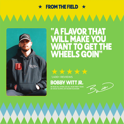 Bobby Witt Jr. quote about Chinook Seedery Jalapeño Ranch sunflower seeds