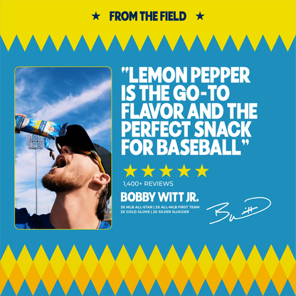 Bobby Witt Jr. quote about Chinook Seedery Lemon Pepper sunflower seeds