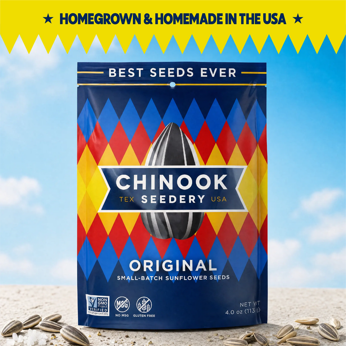 Chinook Seedery Original sunflower seeds 4 oz bag