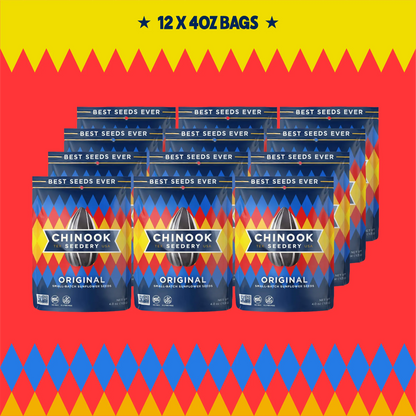 Case of 12 Original 4 oz sunflower seed bags