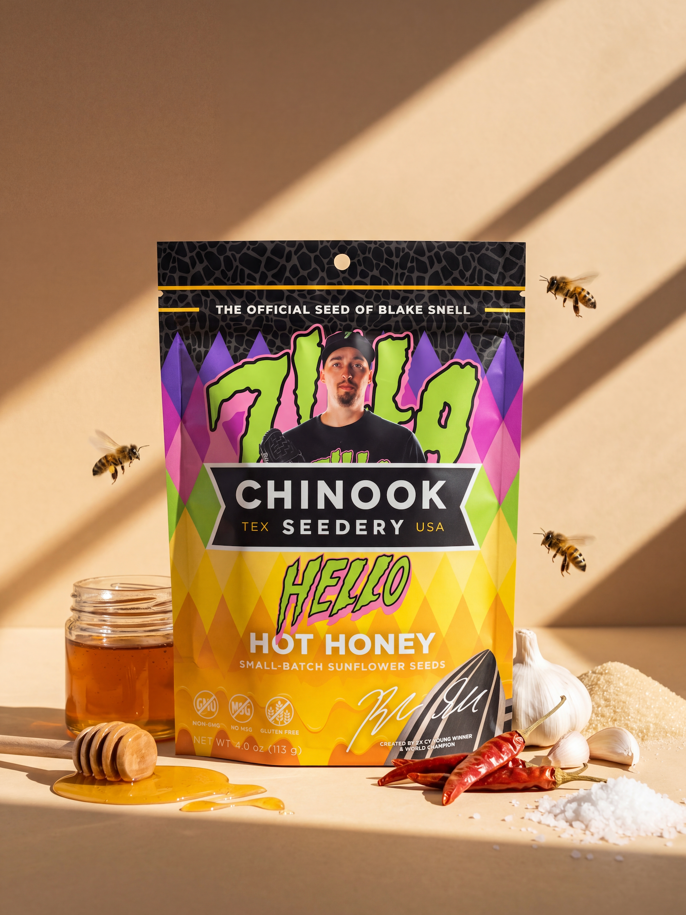 Hello Hot Honey Sunflower Seeds