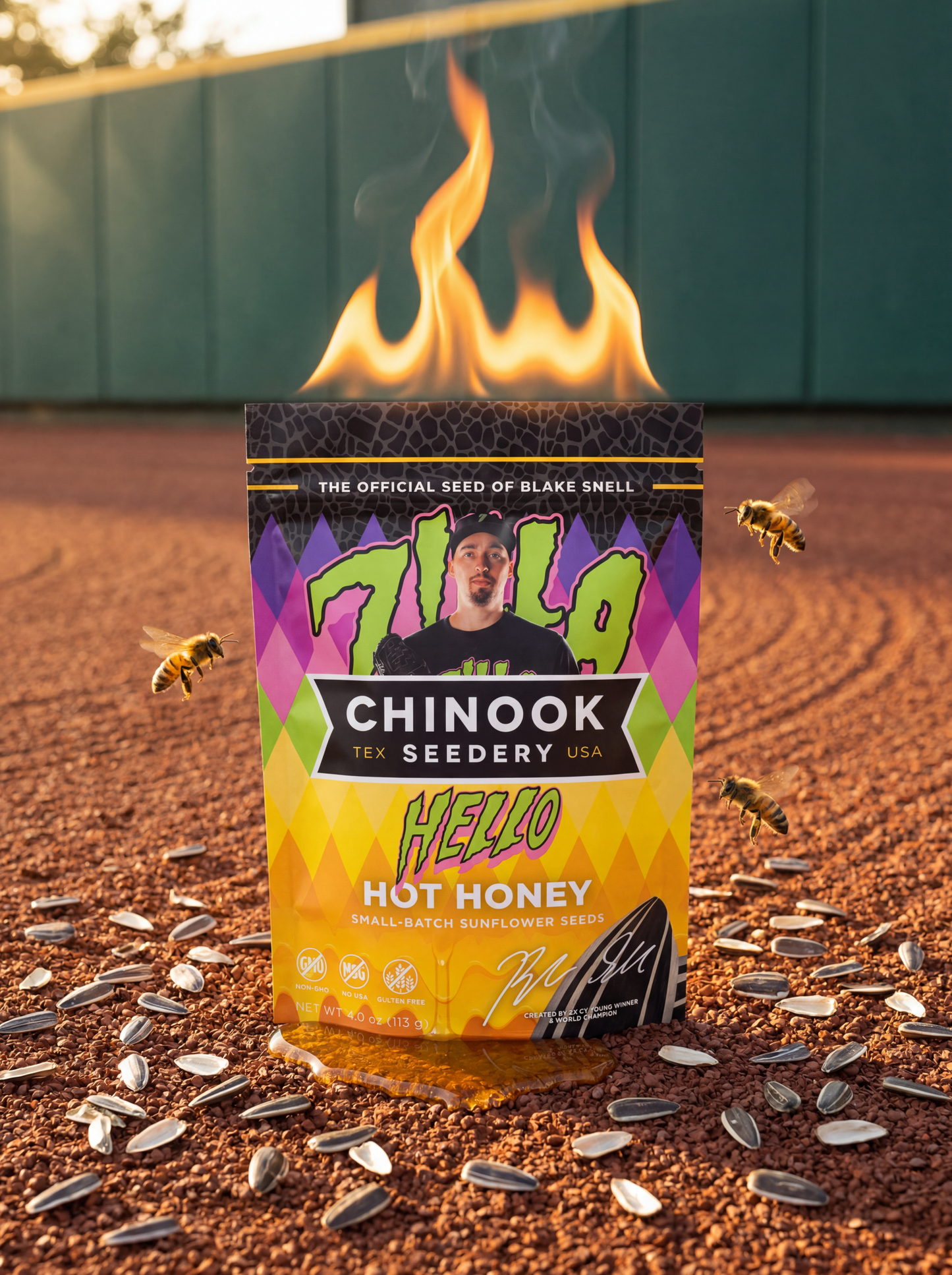 Hello Hot Honey Sunflower Seeds
