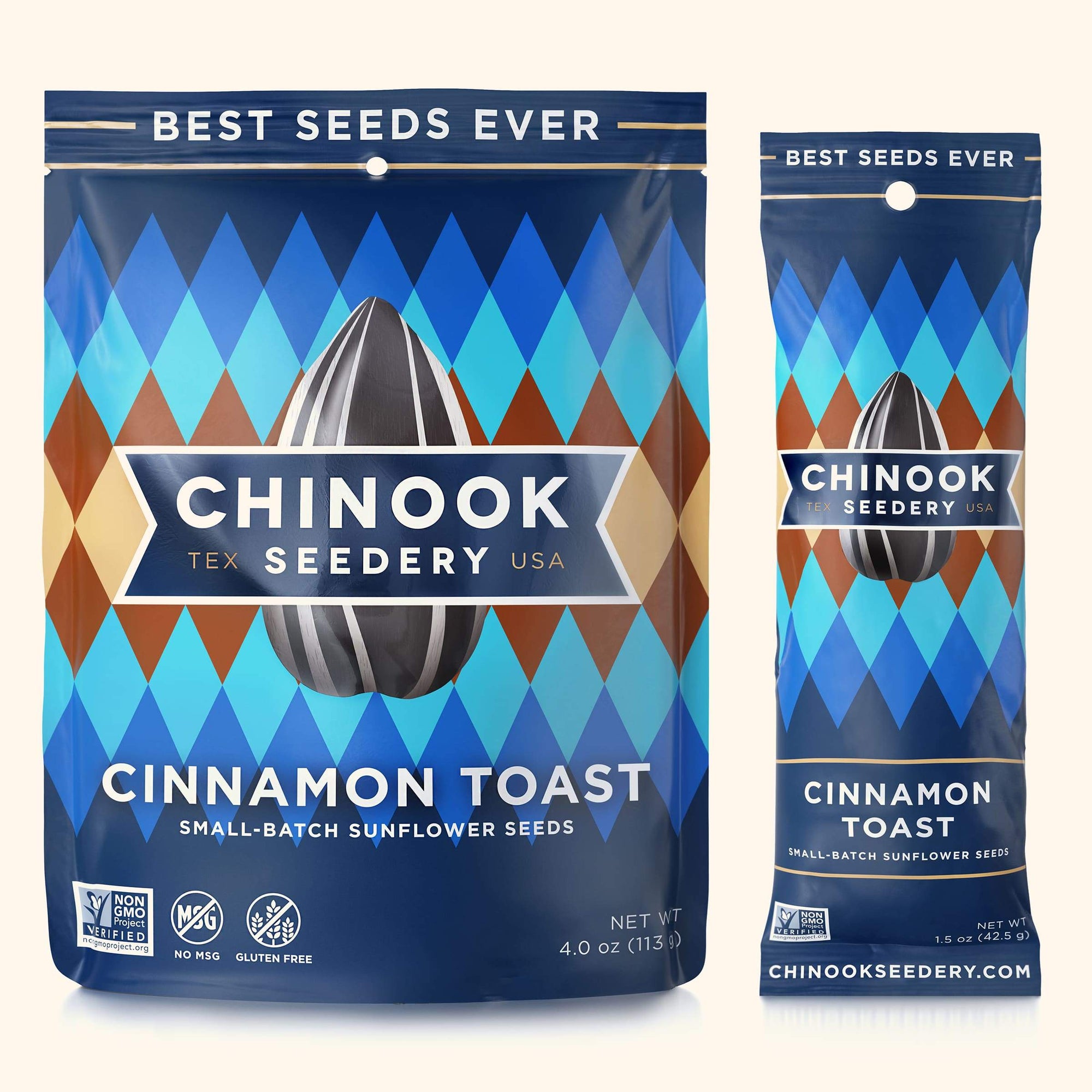 Cinnamon Toast 4.7 Ounce Resealable Stand-Up Pouches Chinook Seedery 