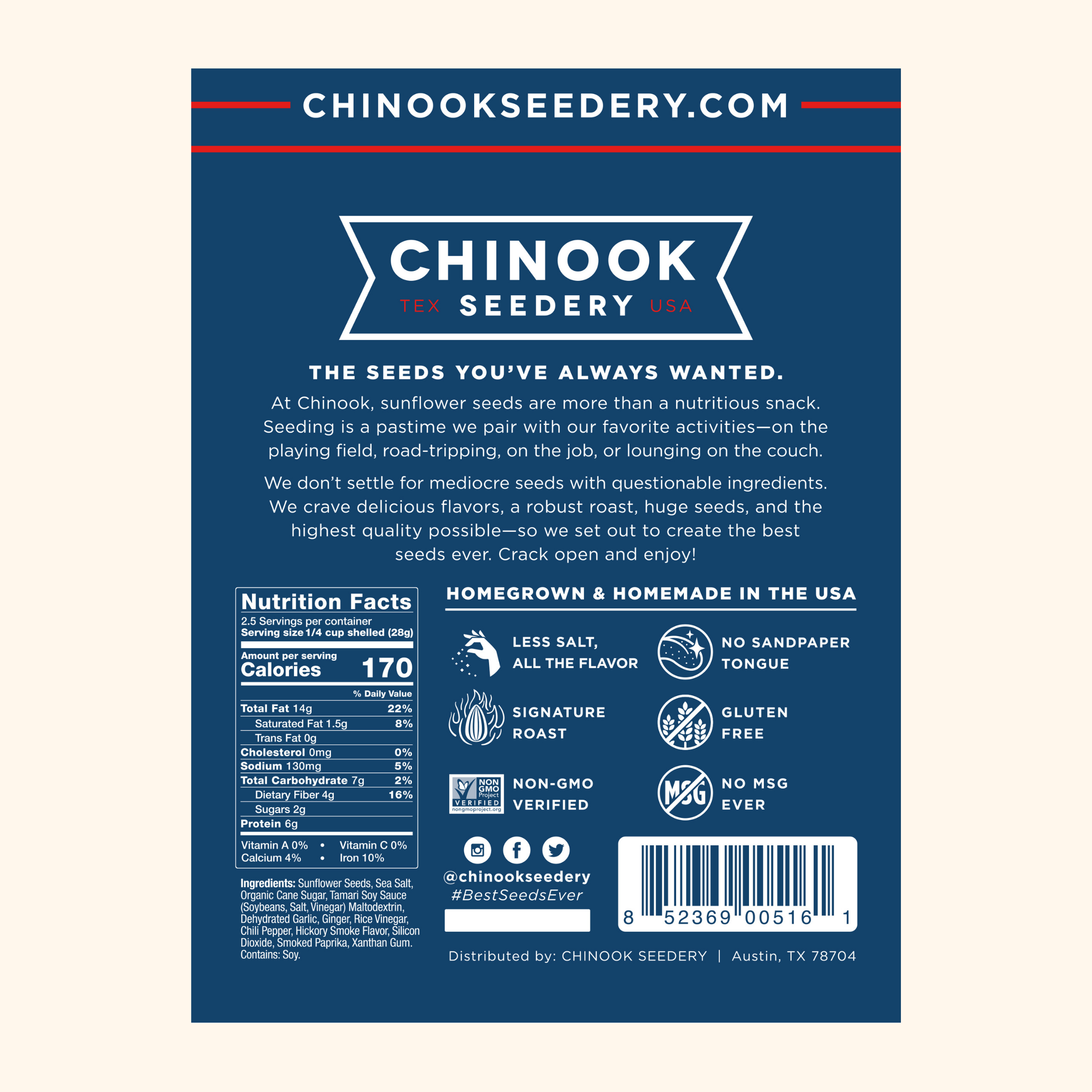 Barbecue Sunflower Seeds | Smoky bbq Sunflower Seeds - Chinook Seedery